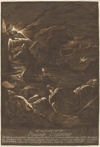 Kristus på Oljeberget av after Jacopo Bassano John Baptist Jackson