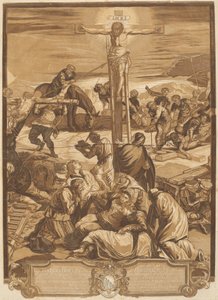 Korsfästelsen [Center Panel] av after Jacopo Tintoretto John Baptist Jackson