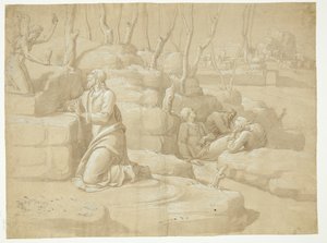 Jesus i Getsemane har av after Jacopo da Empoli