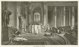 Caesars död av after Jean Leon Gerome