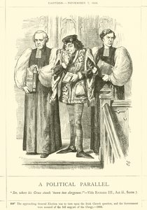 En politisk parallell av after John Tenniel