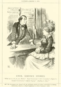 Civiltjänstbutiker av after John Tenniel