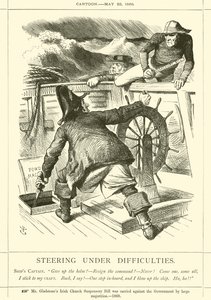 Styrning under svårigheter av after John Tenniel