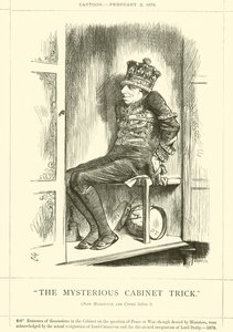 Det mystiska kabinettstricket av after John Tenniel