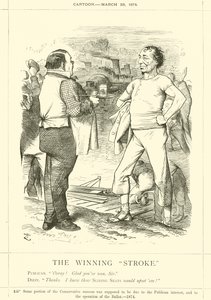 The Winning Stroke av after John Tenniel
