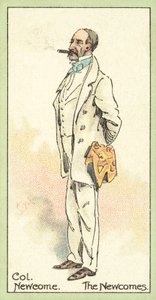 Överste Newcome, The Newcomes (chromolitho) av after Joseph Clayton Clarke