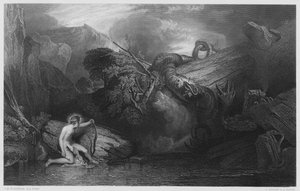 Apollo Killing the Python, från bilden i National Gallery
