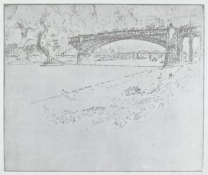Eads Bridge, St. Louis [överst] av after Joseph Pennell