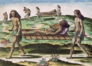 Hermafroditer som transporterar de skadade, från 