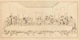 Sista måltiden av after Leonardo da Vinci