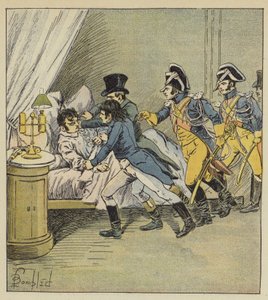 Arrestering av Pichegru av after Louis Charles Bombled