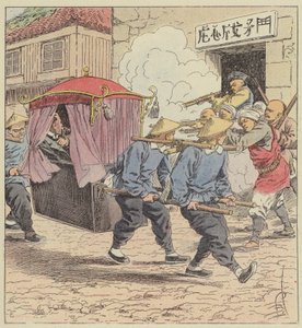 Mordet på baron Ketteler, Tysklands ambassadör i Peking av after Louis Charles Bombled