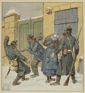 Brutalities preussians a Beaugency av after Louis Charles Bombled