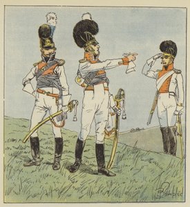 Överste av lätta hästar, bayersk officer, överste av dragoner av after Louis Charles Bombled