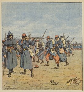 Retreatkamp av after Louis Charles Bombled