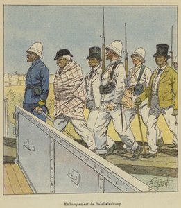 Skeppsbrott av Rainilaiarivony av after Louis Charles Bombled