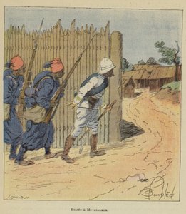 Förrätt en Mevatanana av after Louis Charles Bombled