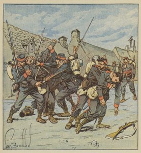 Episod de lenlevement de Faverolles av after Louis Charles Bombled