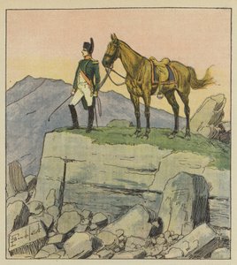 Kejsaren mitt i ruinerna av after Louis Charles Bombled
