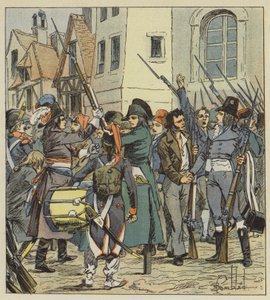 Hela nationen sprang till vapen av after Louis Charles Bombled