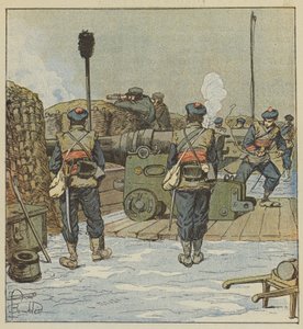 Chevilly marinbatteri av after Louis Charles Bombled