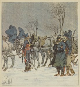 21:a kårens artilleri av after Louis Charles Bombled