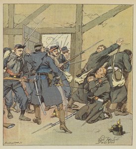 Kommendör Fouilhades attack mot Villejouan av after Louis Charles Bombled