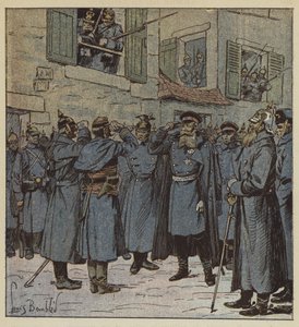 Kapten Pendezec och general Treskow av after Louis Charles Bombled