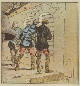 General Chanzy i klocktornet i Terminiers av after Louis Charles Bombled