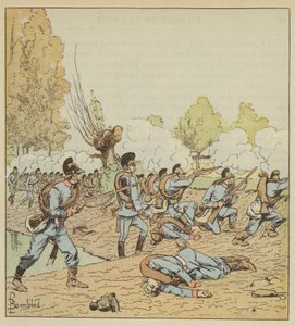 Tyskarna attackerar parken Dames-Blanches av after Louis Charles Bombled