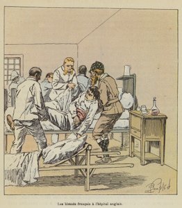 Fransmännen skadade på engelska sjukhuset av after Louis Charles Bombled