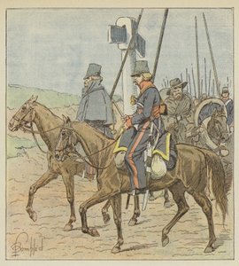 Vanliga Don Cossacks av after Louis Charles Bombled