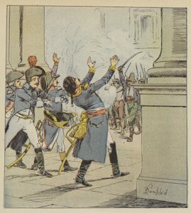 Duphots död av after Louis Charles Bombled