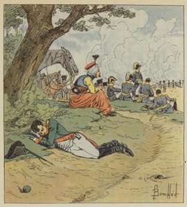 Napoleon sover under striden