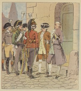 Vi var tusentals av alla vapen, alla uniformer, alla led av after Louis Charles Bombled