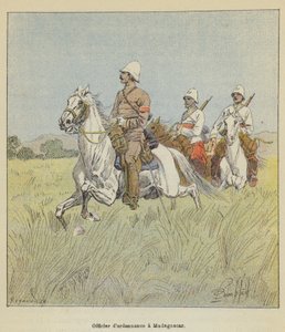 Ordineringsofficer på Madagaskar av after Louis Charles Bombled