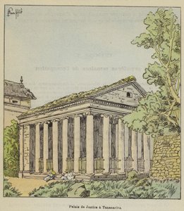 Justitiepalatset i Tananarive av after Louis Charles Bombled