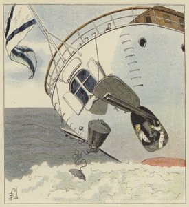 Att lägga undervattensminor av after Louis Charles Bombled