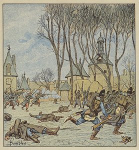 Erövring av slottet Villepion av fransmännen av after Louis Charles Bombled