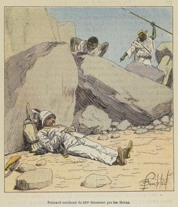 Döende trainard från 200-talet upptäckt av Hovas av after Louis Charles Bombled