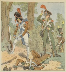 Italienska trupper, Piemontes legion, stridsinfanteri, 1806, italiensk legion, 1800