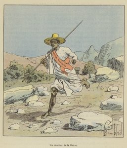 En kurir från drottningen av after Louis Charles Bombled