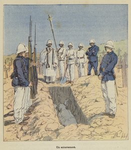 En begravning av after Louis Charles Bombled