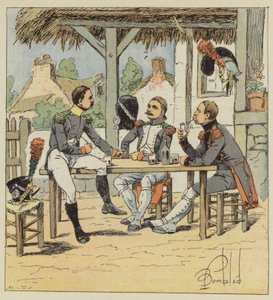 Voltigeur, jägare till fots och ingenjörsappare av after Louis Charles Bombled