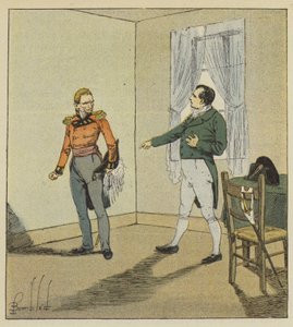Din nation, din regering, du själv kommer att täckas av smälek över mig. av after Louis Charles Bombled