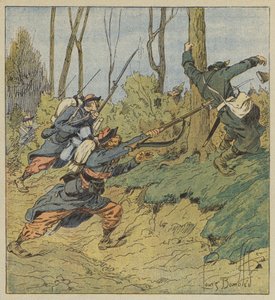 Zephyrs förföljer preussarna av after Louis Charles Bombled