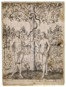 Människans fall av after Lucas Cranach the Younger