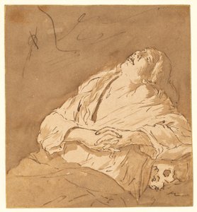 Sankta Maria Magdalena i extas av after Michelangelo Merisi da Caravaggio