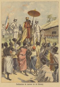 Tillkännagivande av den nye kungen av Dahomey
