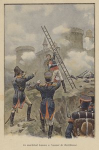 Marskalk Lannes vid anfallet på Ratisbon 1809